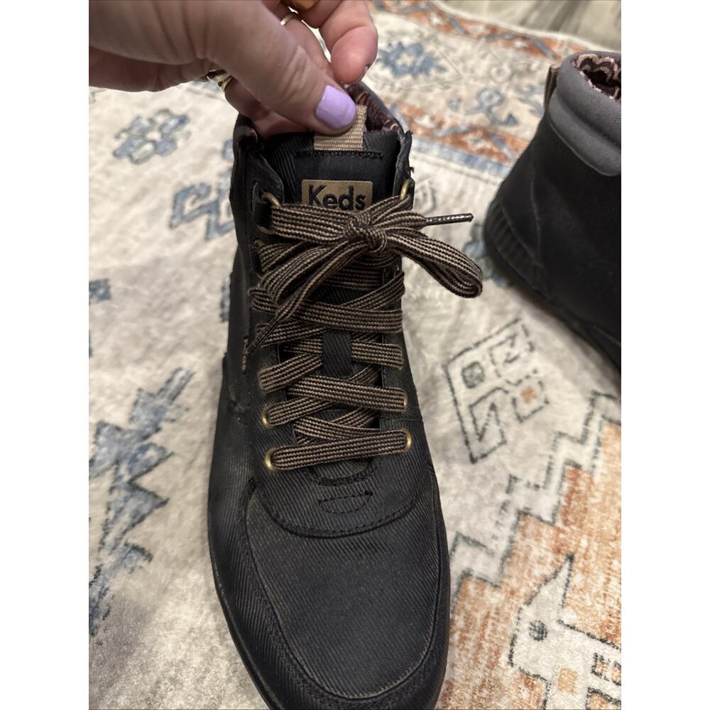 Keds Scout Sneaker Boot III Ripple Floral Rain, BLACK,Women’s Sz. 8 / Retail $90 - Picture 2 of 11